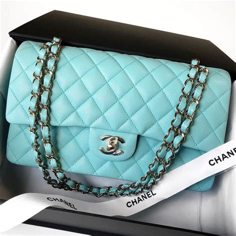 chanel navy blue handbag|tiffany blue chanel bag.